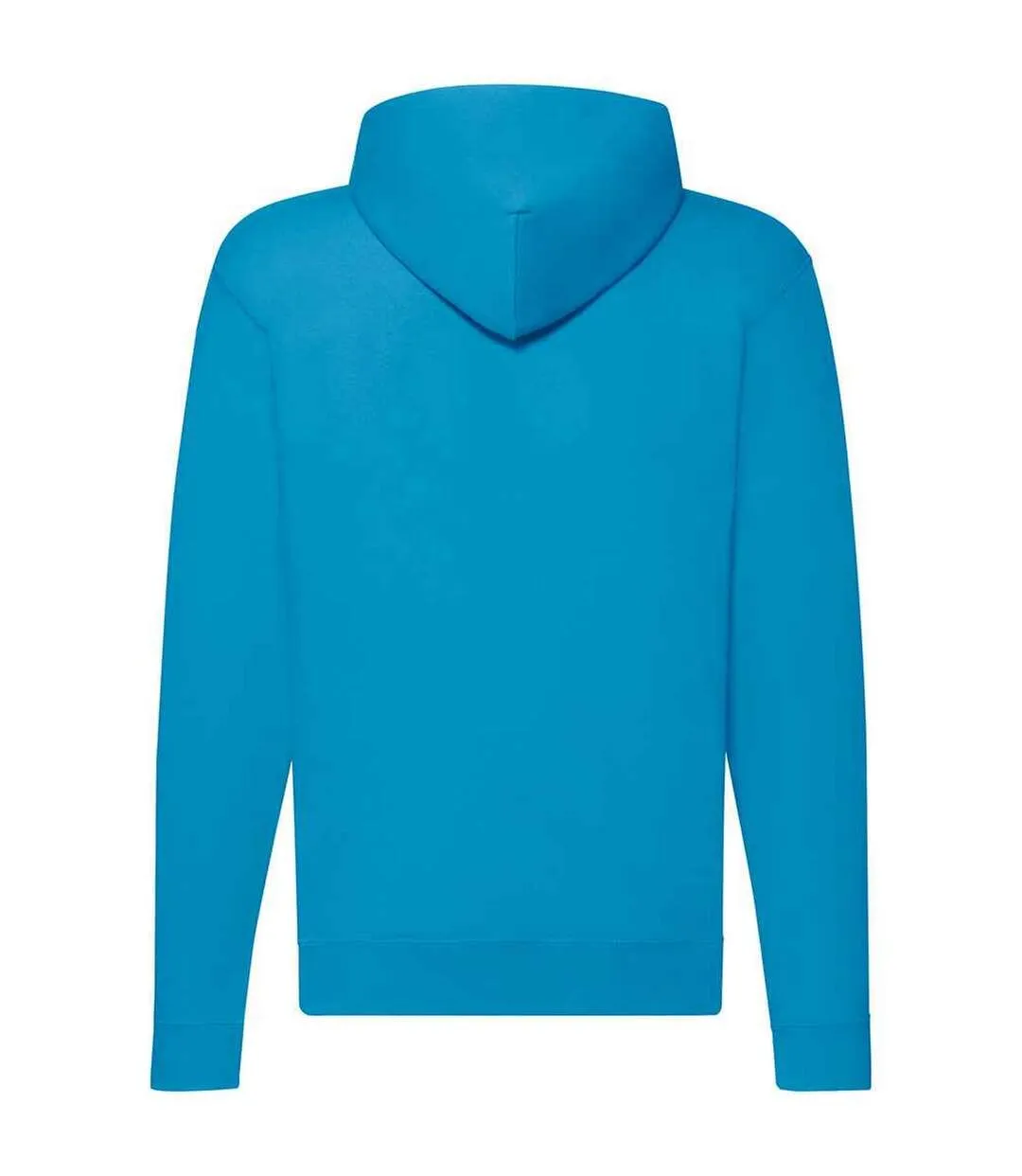 Mens classic zipped hoodie azure Fruit of the Loom