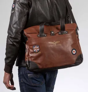 Men's leather bag tortoise royal air force crooks