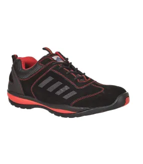 Mens steelite lusum suede safety trainers red Portwest