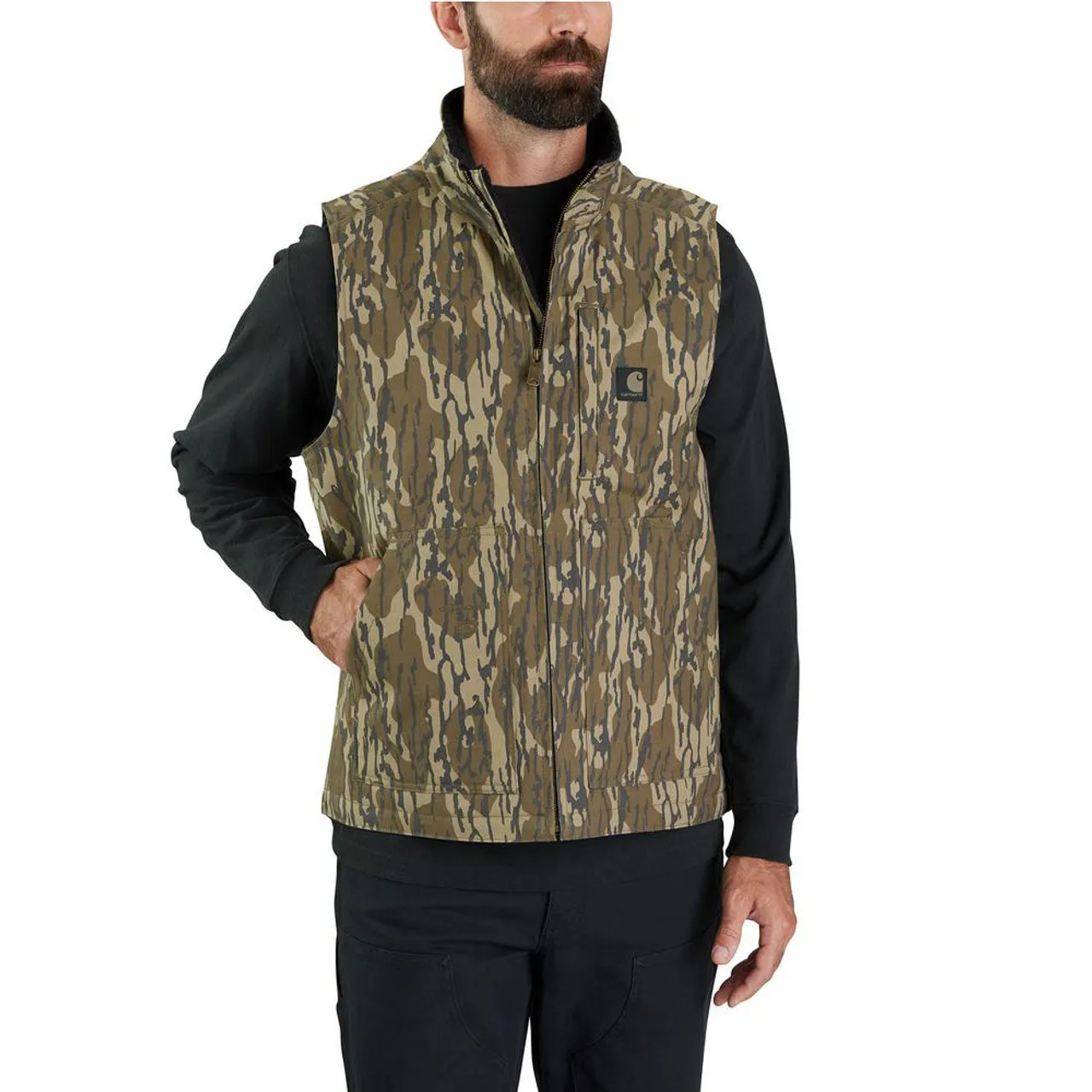 Men's Carhartt Rugged Flex Sherpa Lined Camo Vest