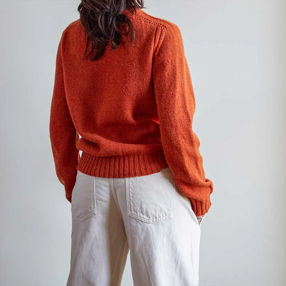    Merci Shetland wool jumper - Orange