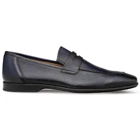 Mezlan Deerskin Penny Loafer Blue (E20693)