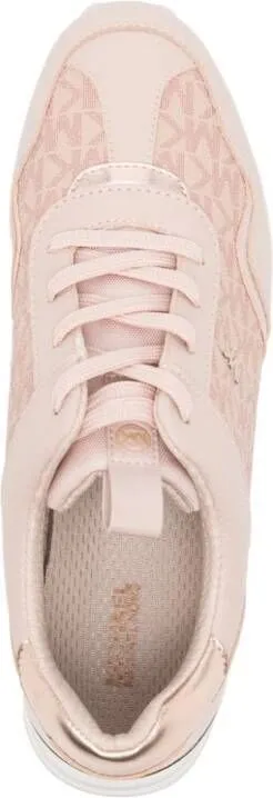 Michael Kors Raina logo-jacquard platform sneakers Pink