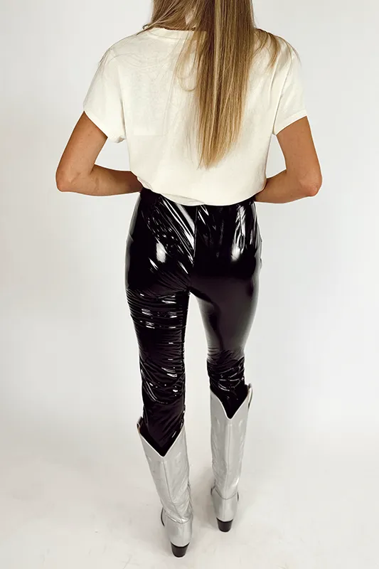 Midnight Leather Leggings