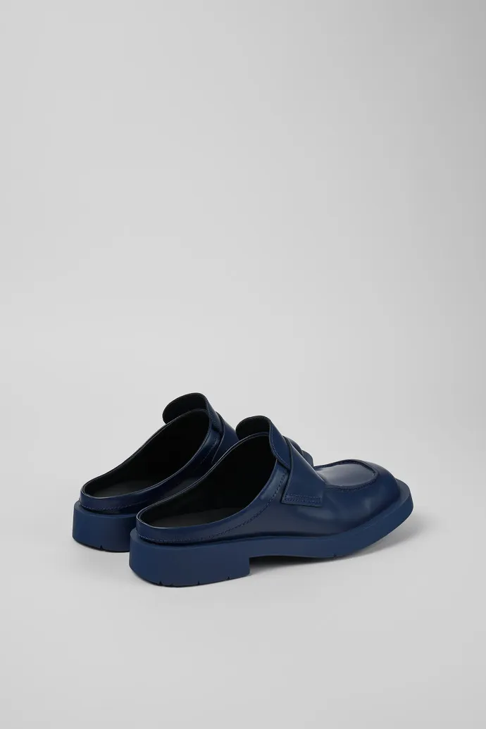 MIL 1978 Blue leather loafer slide