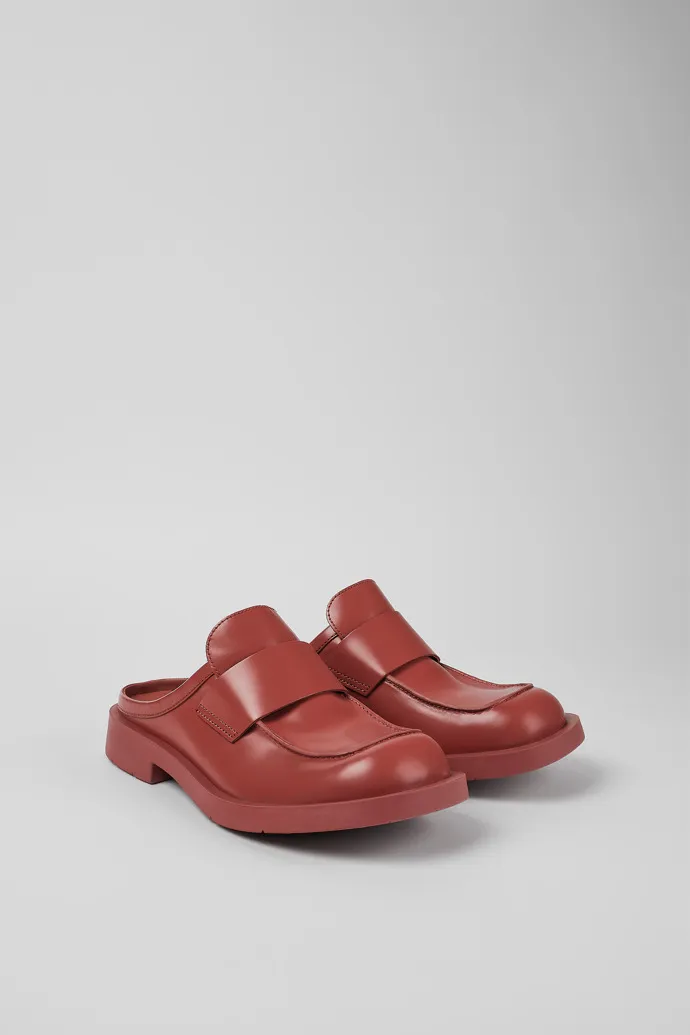 MIL 1978 Red leather loafer slide