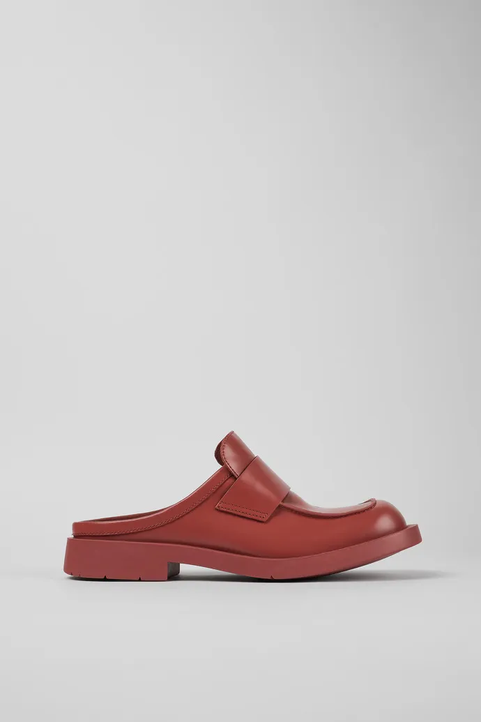 MIL 1978 Red leather loafer slide