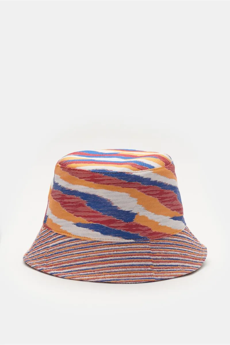 MISSONI bucket hat white/red/blue patterned