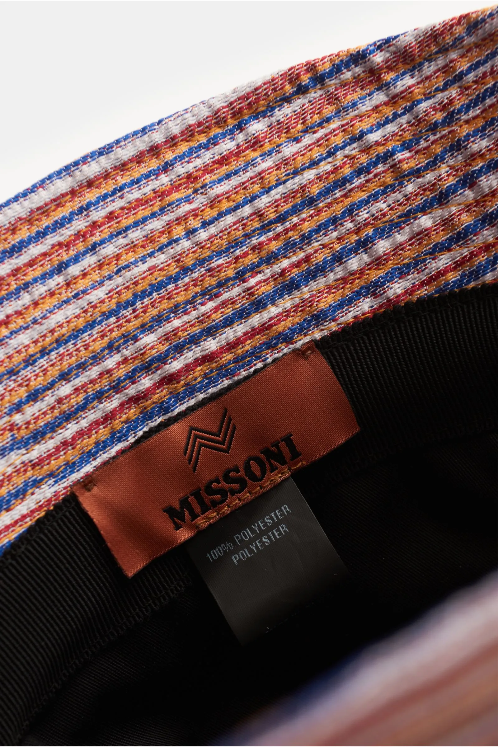 MISSONI bucket hat white/red/blue patterned