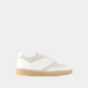 MM6 Maison Margiela  6 Court Sneakers - MM6 Maison Margiela - Leather - White