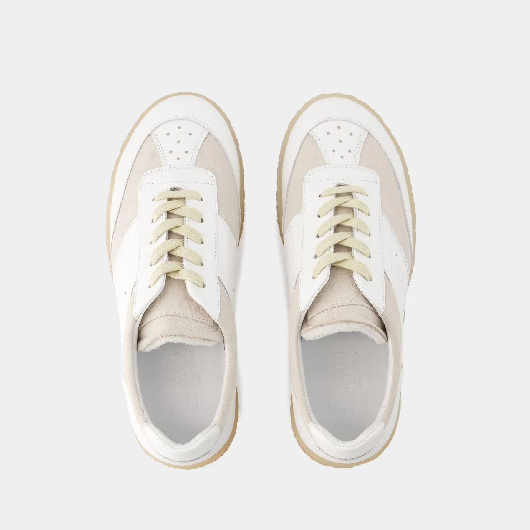 MM6 Maison Margiela  6 Court Sneakers - MM6 Maison Margiela - Leather - White