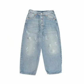 Mm6 Maison Margiela Light Wide Leg Jeans For Girls And Teen