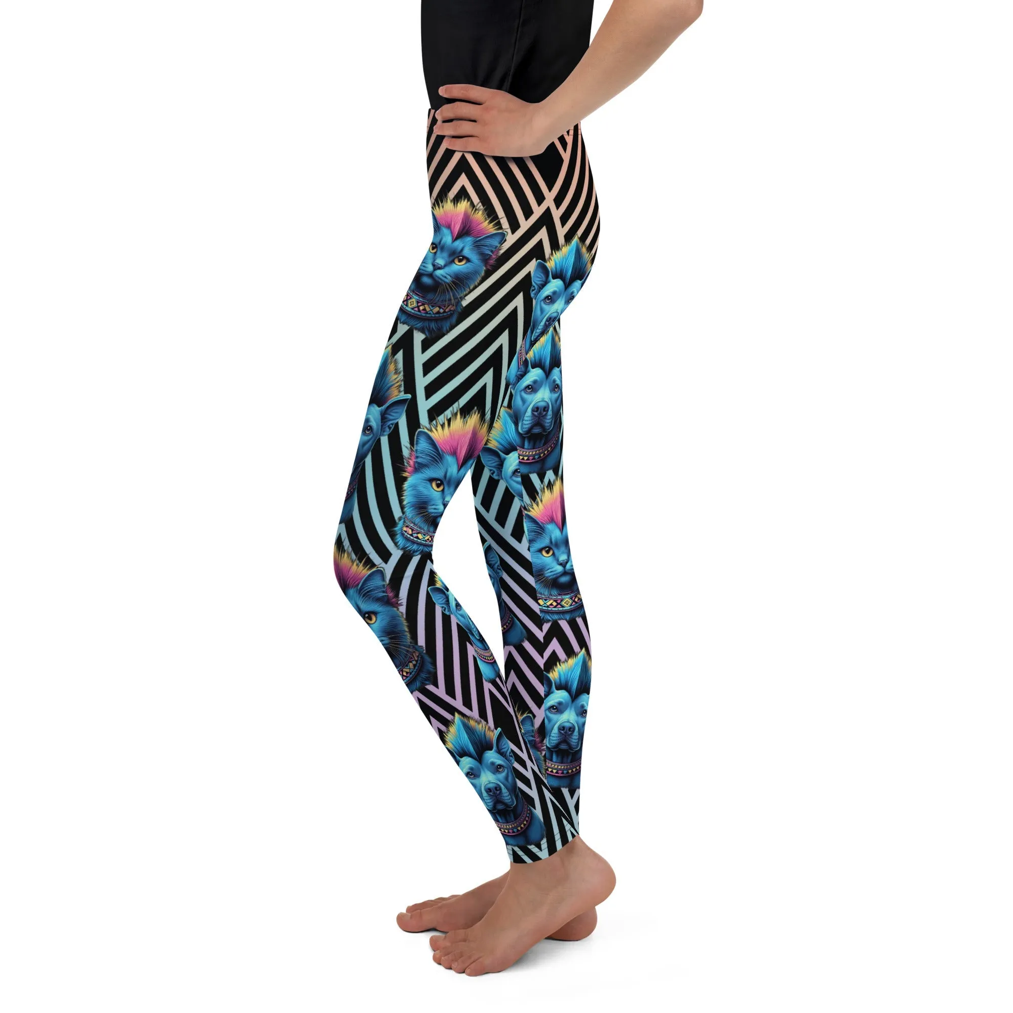 Mohawk Cats & Dogs Youth Leggings