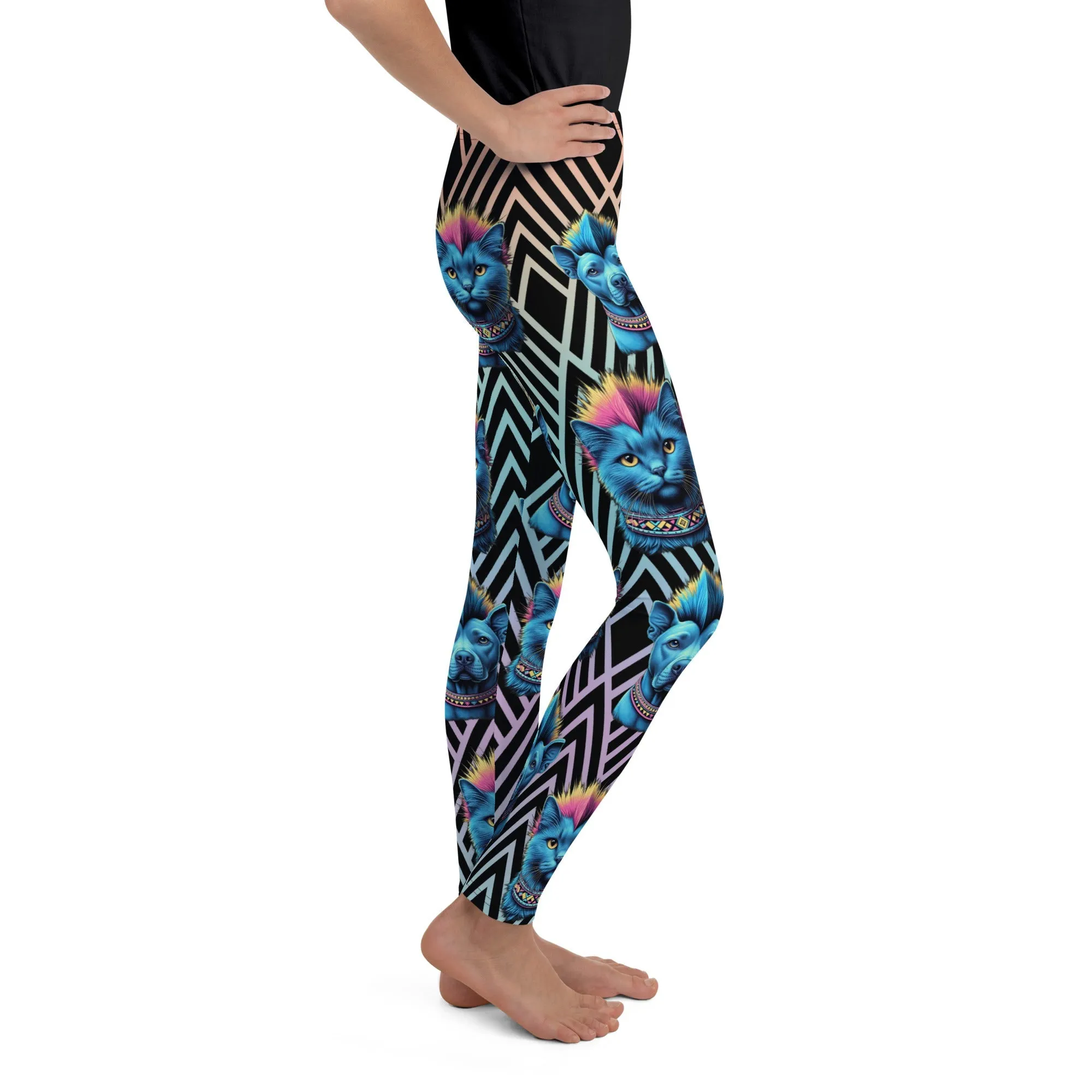 Mohawk Cats & Dogs Youth Leggings