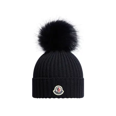 Moncler Berretto Tricot Hat 24FW Blue