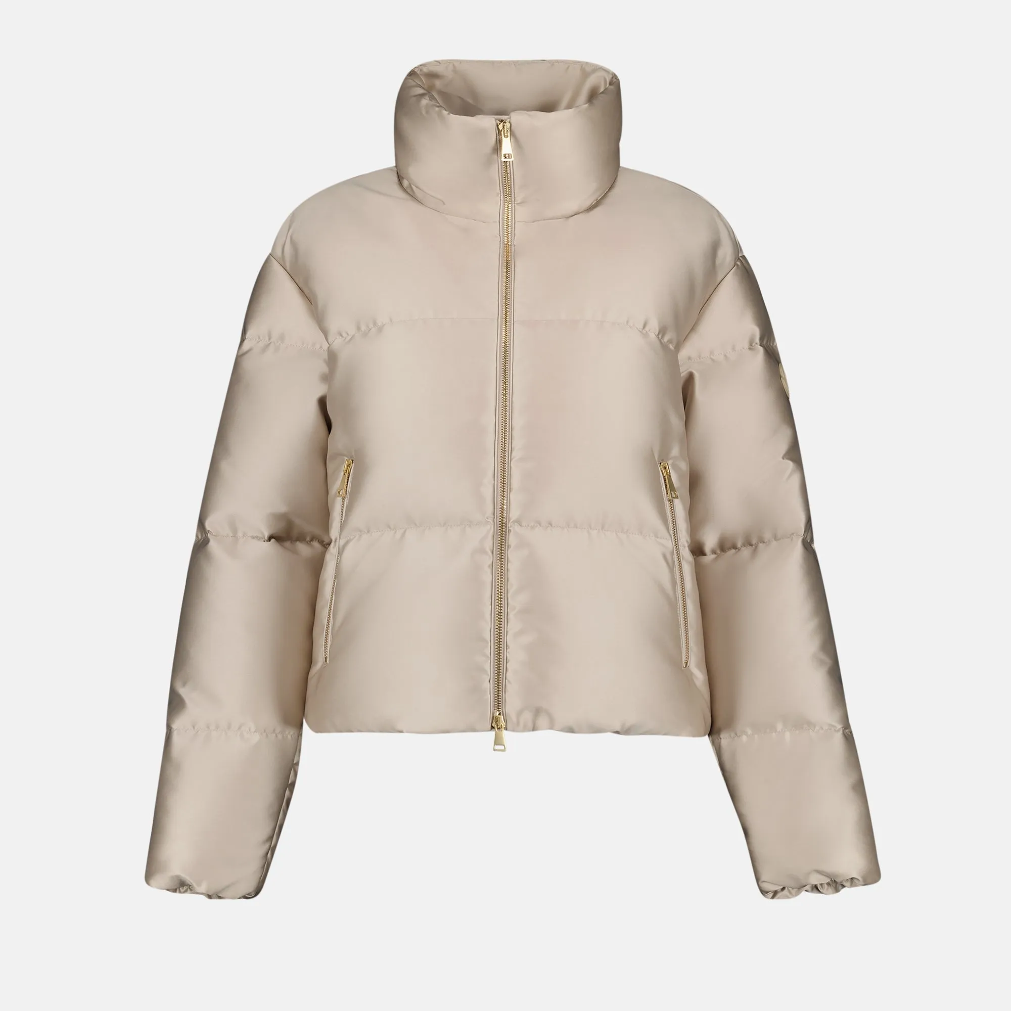 Moncler Nylon Jacket with Gold Detail