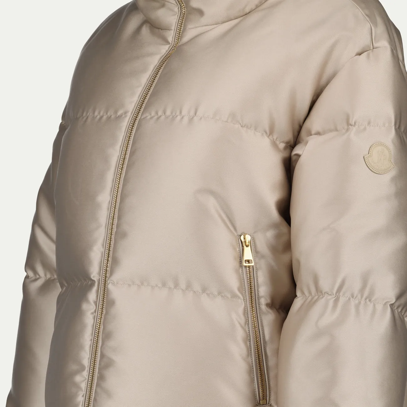 Moncler Nylon Jacket with Gold Detail