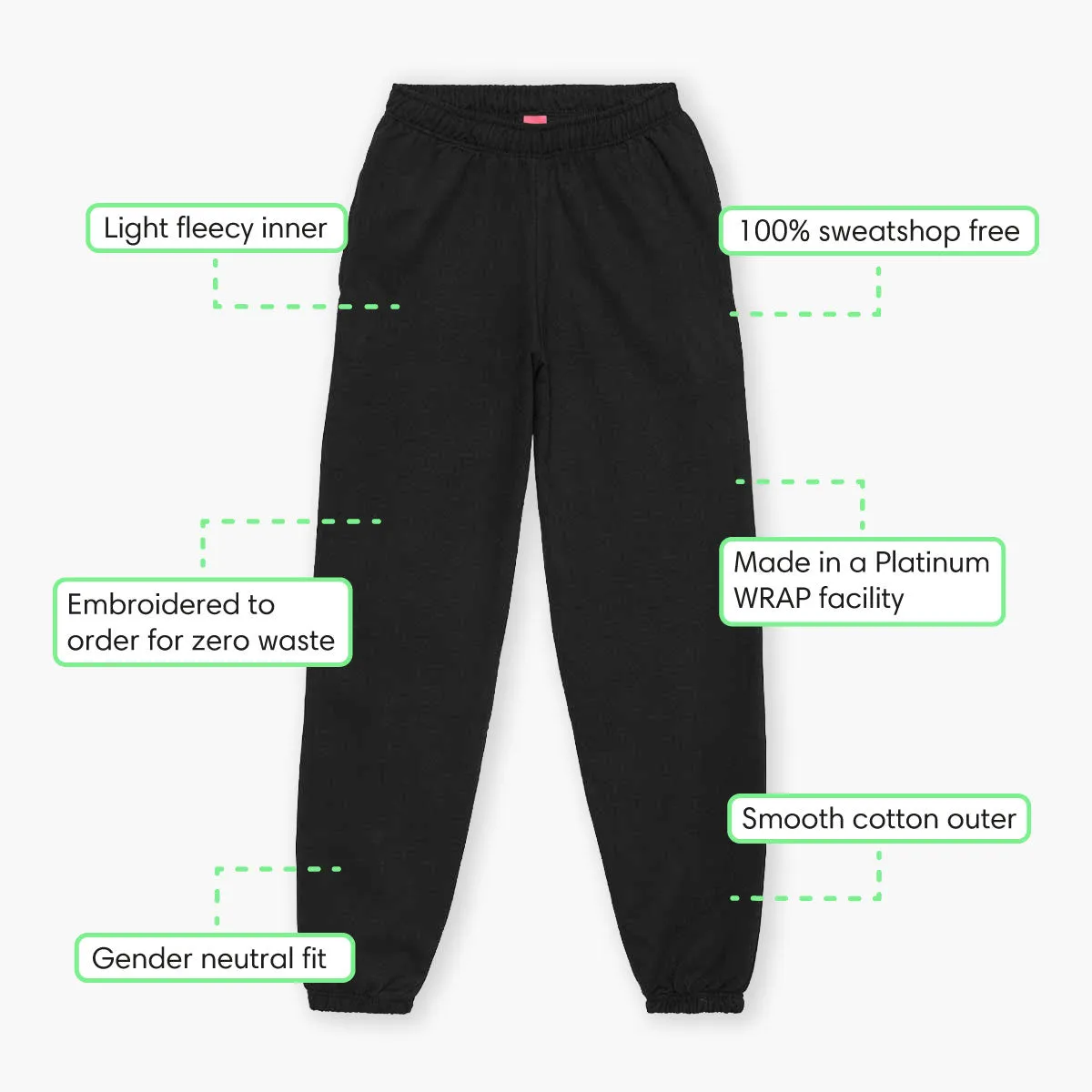 My Oat Milk Frees All The Cows From The Yard Embroidered Joggers (Unisex)