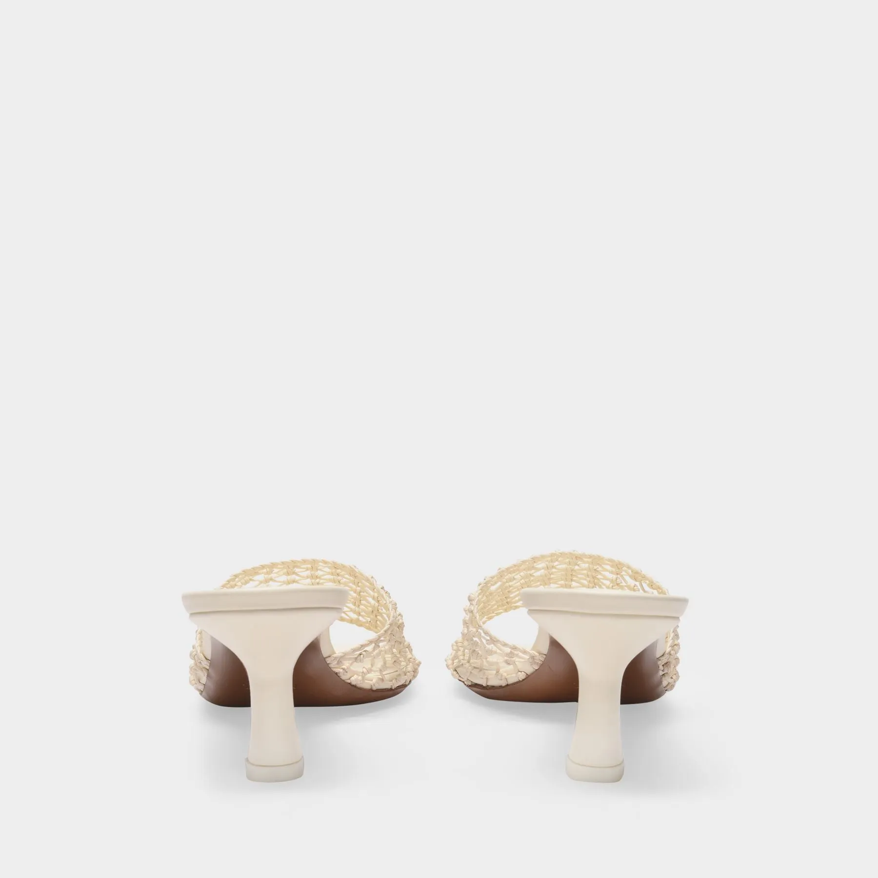 Neous  Lerna Sandals in Cream Cotton Canvas