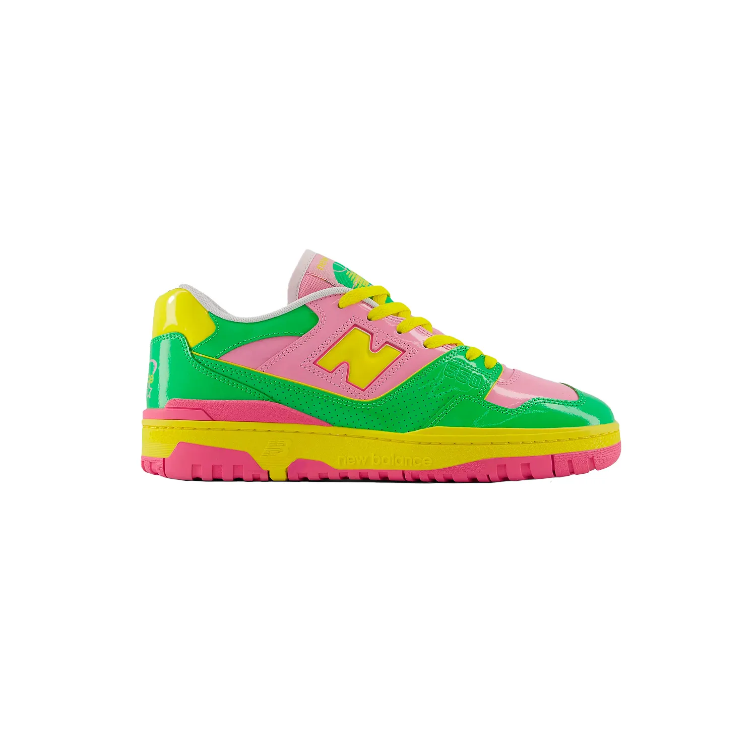 New Balance BB550YKA, Pink/Palm Leaf/Lemon Zest 