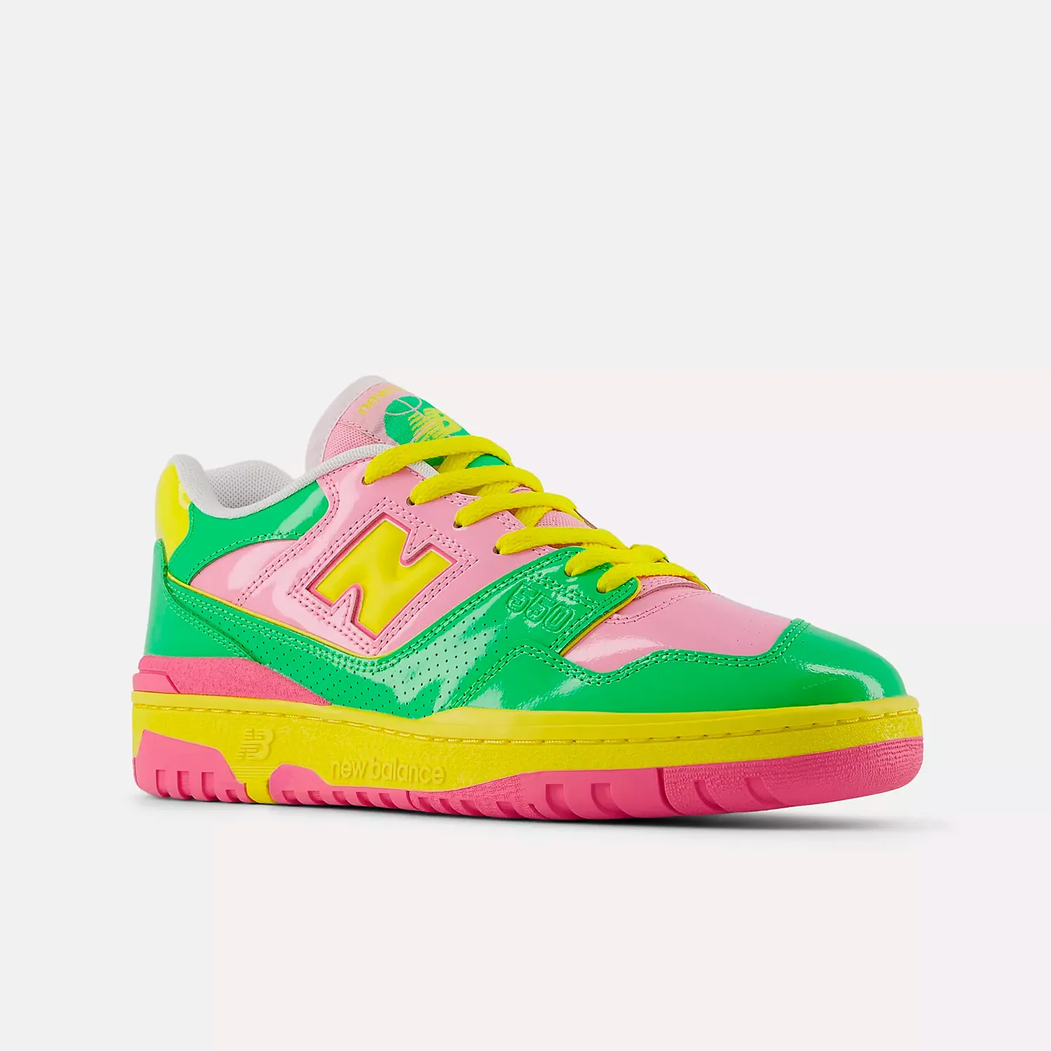 New Balance BB550YKA, Pink/Palm Leaf/Lemon Zest 