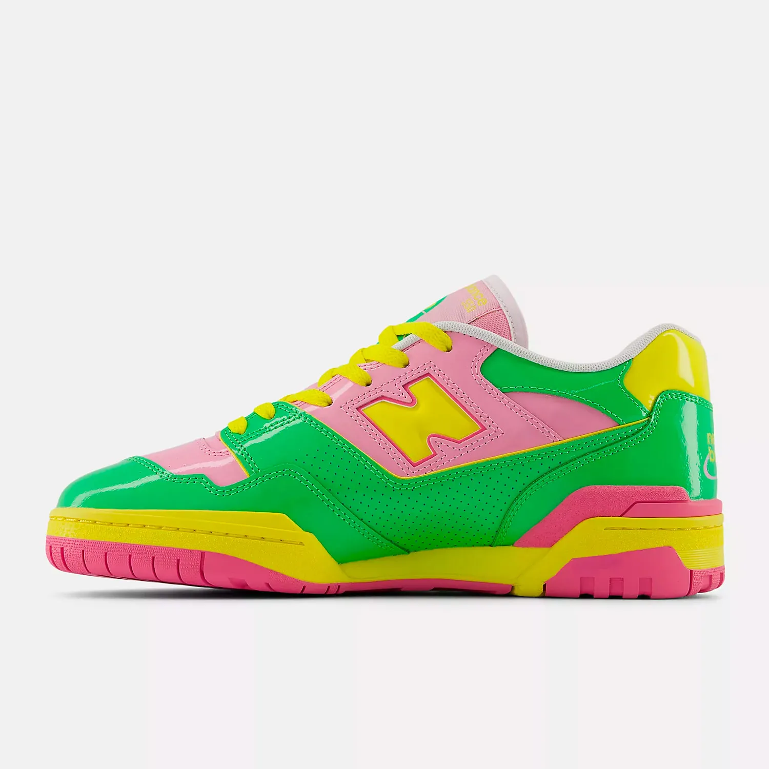 New Balance BB550YKA, Pink/Palm Leaf/Lemon Zest 