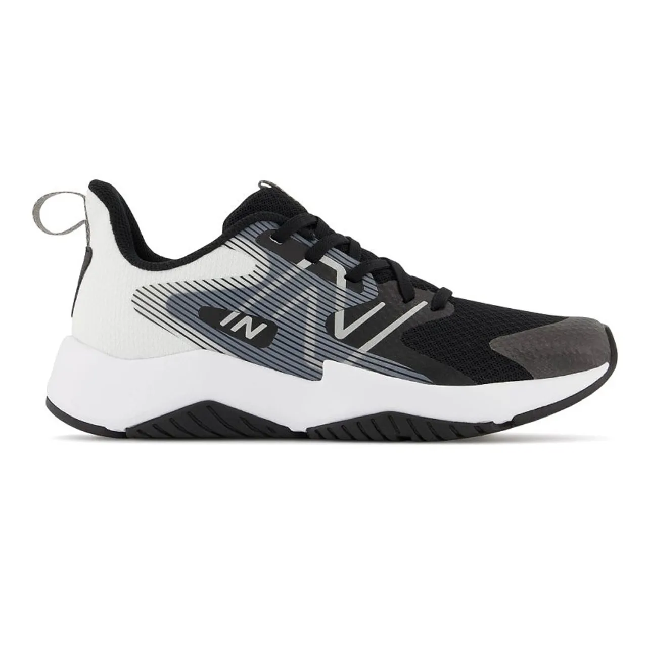 New Balance Big Kids' Rave Run v2 - Black with white