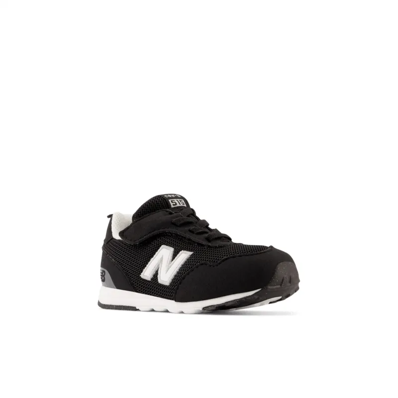 New Balance Infant Youth 515 NEW-B Hook & Loop Shoe - NW515BLK