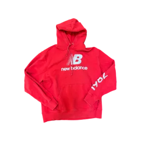 New Balance Logo Hoodie Red - Size X-Large