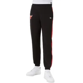 New Era Mens Chicago Bulls NBA Team Logo Tapered Joggers - Black