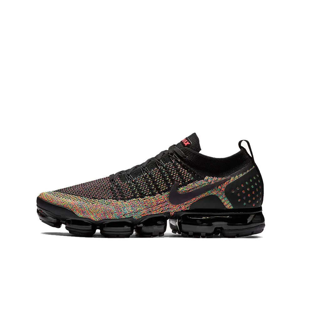 Nike Air VaporMax Flyknit 2 Sneakers Nero / Racer Pink