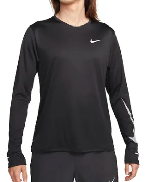 nike Nike Mens DriFit Miler Run Flash LS  DQ6493 010 