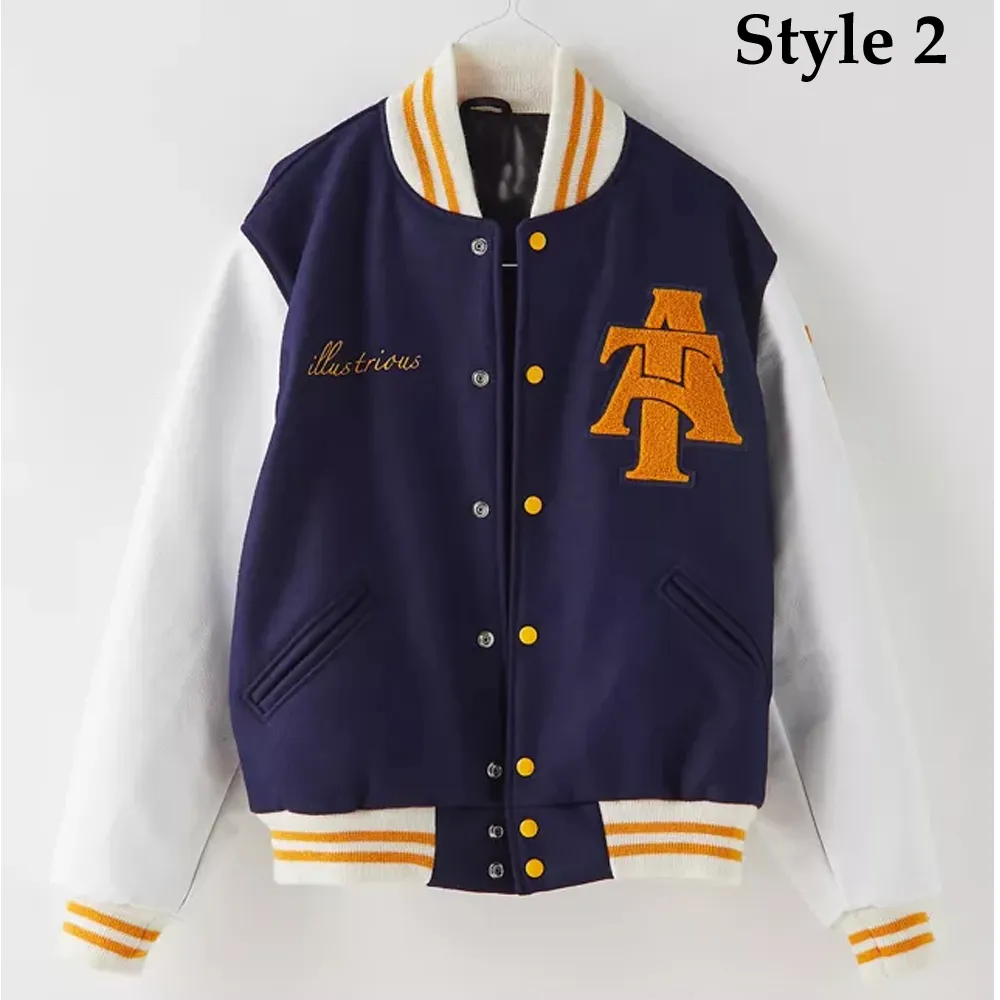 North Carolina A&T State University Aggie Pride Blue Varsity Jacket