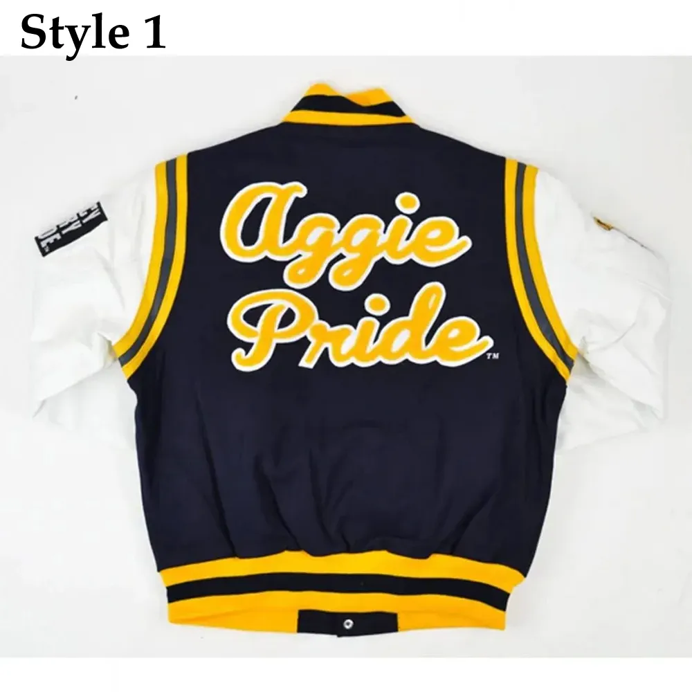 North Carolina A&T State University Aggie Pride Blue Varsity Jacket