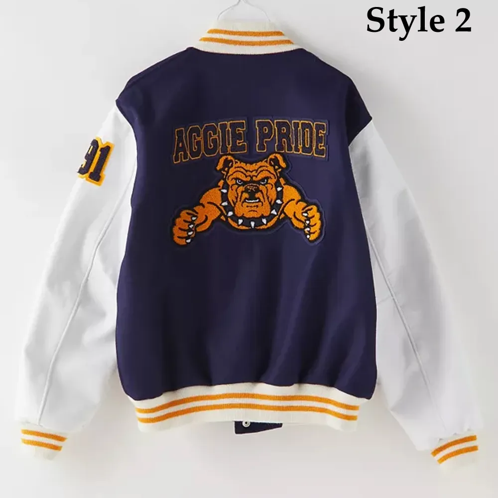 North Carolina A&T State University Aggie Pride Blue Varsity Jacket