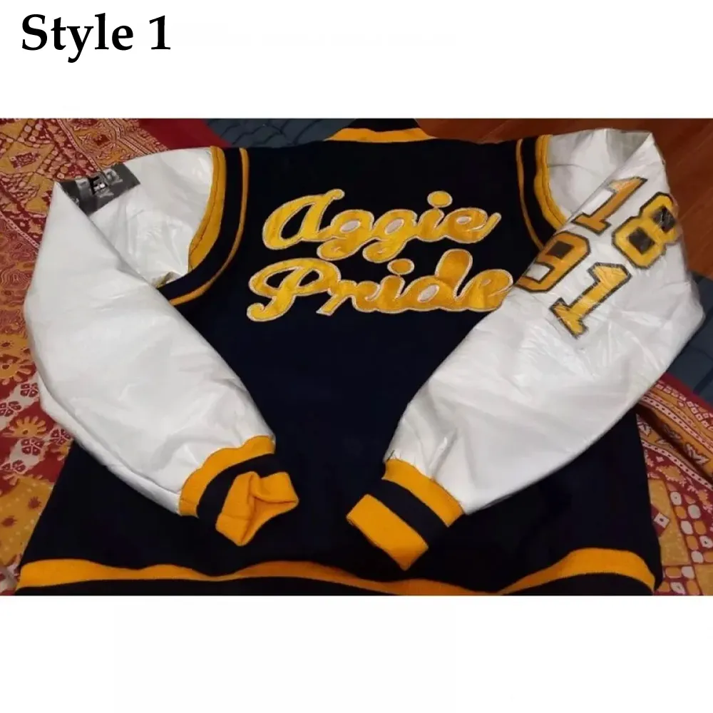 North Carolina A&T State University Aggie Pride Blue Varsity Jacket