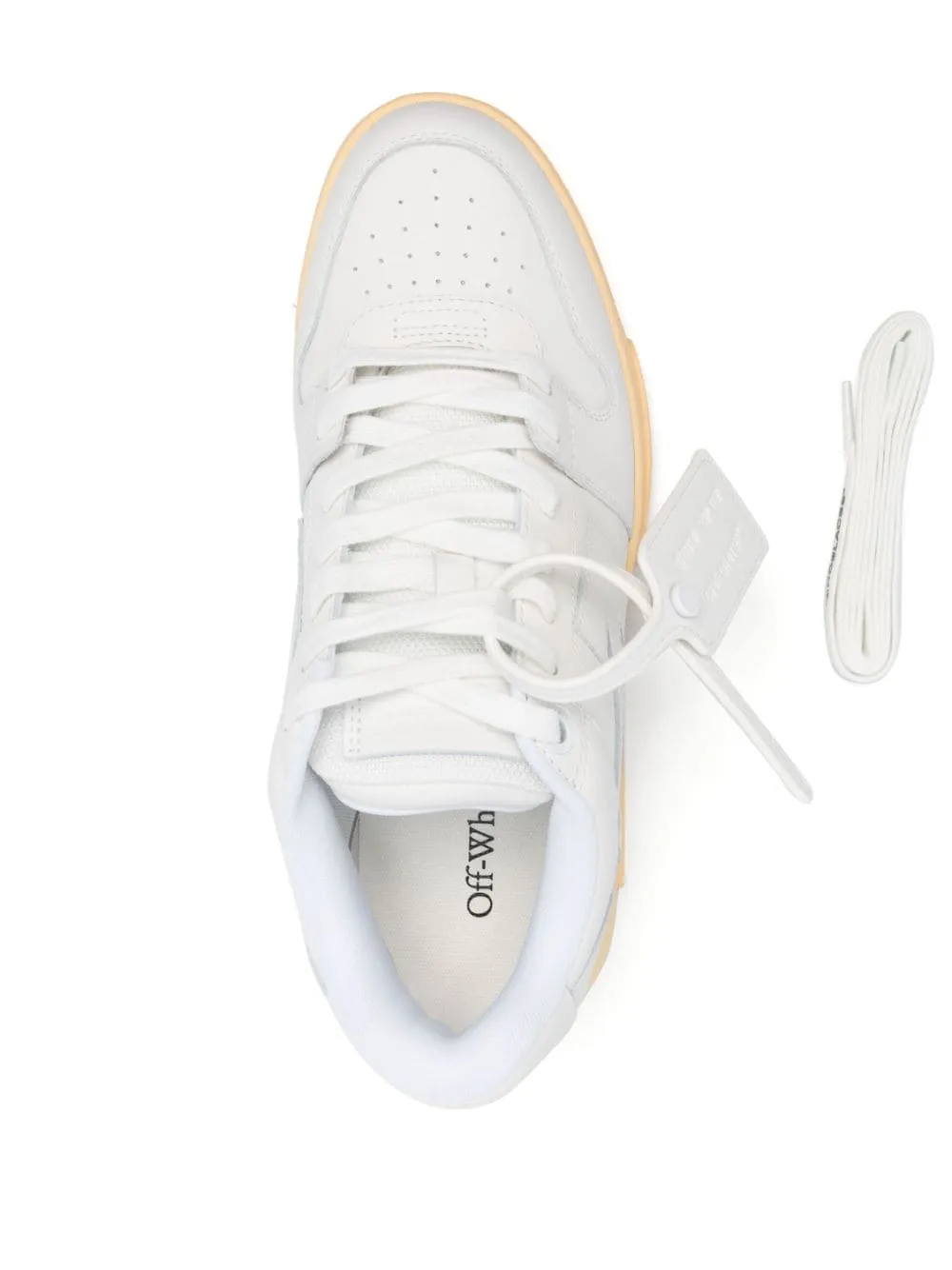 Off White    Off White Out Of Office Leather Sneakers