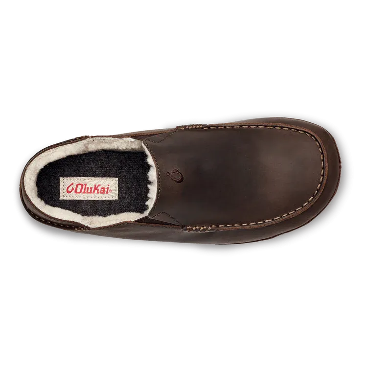 Olukai Moloa Slipper Dark Wood Men's