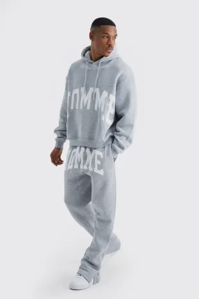 Oversized Boxy Split Hem Homme Tracksuit