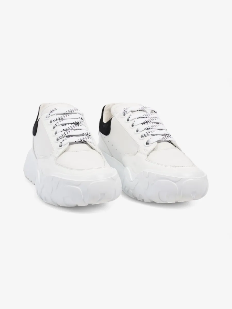 Oversized Court Sneakers White / Black Tab Leather EU 36.5 UK 3.5