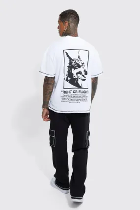 Oversized Graphic Cargo T-shirt Tracksuit