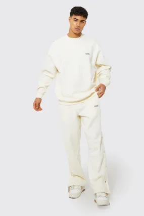 Oversized Man Popper Sweatshirt Tracksuit