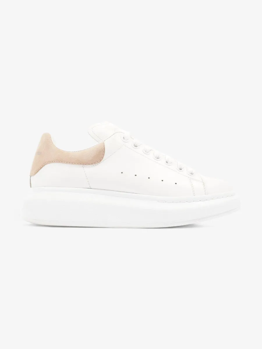 Oversized Sneakers White / Beige Leather EU 39.5 UK 6.5