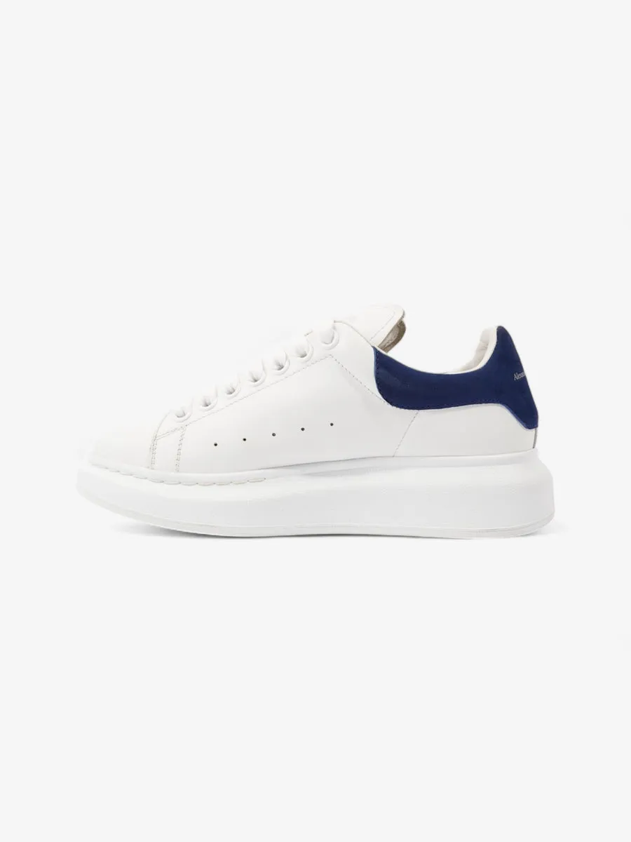 Oversized Sneakers White / Blue Tab Leather EU 37.5 UK 4.5