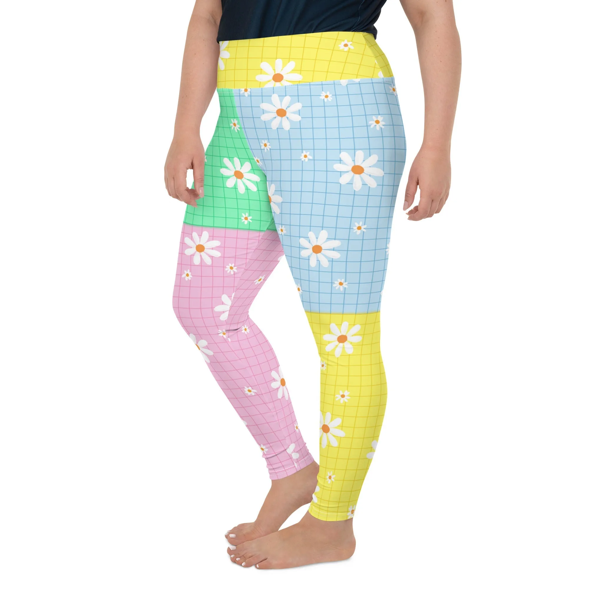 Pastel Patches Plus Size Leggings