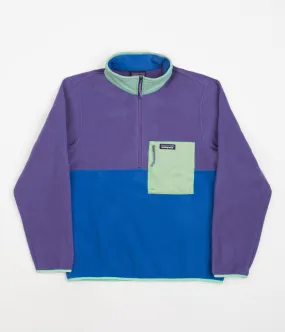 Patagonia Microdini 1/2 Zip Pullover Fleece - Bayou Blue