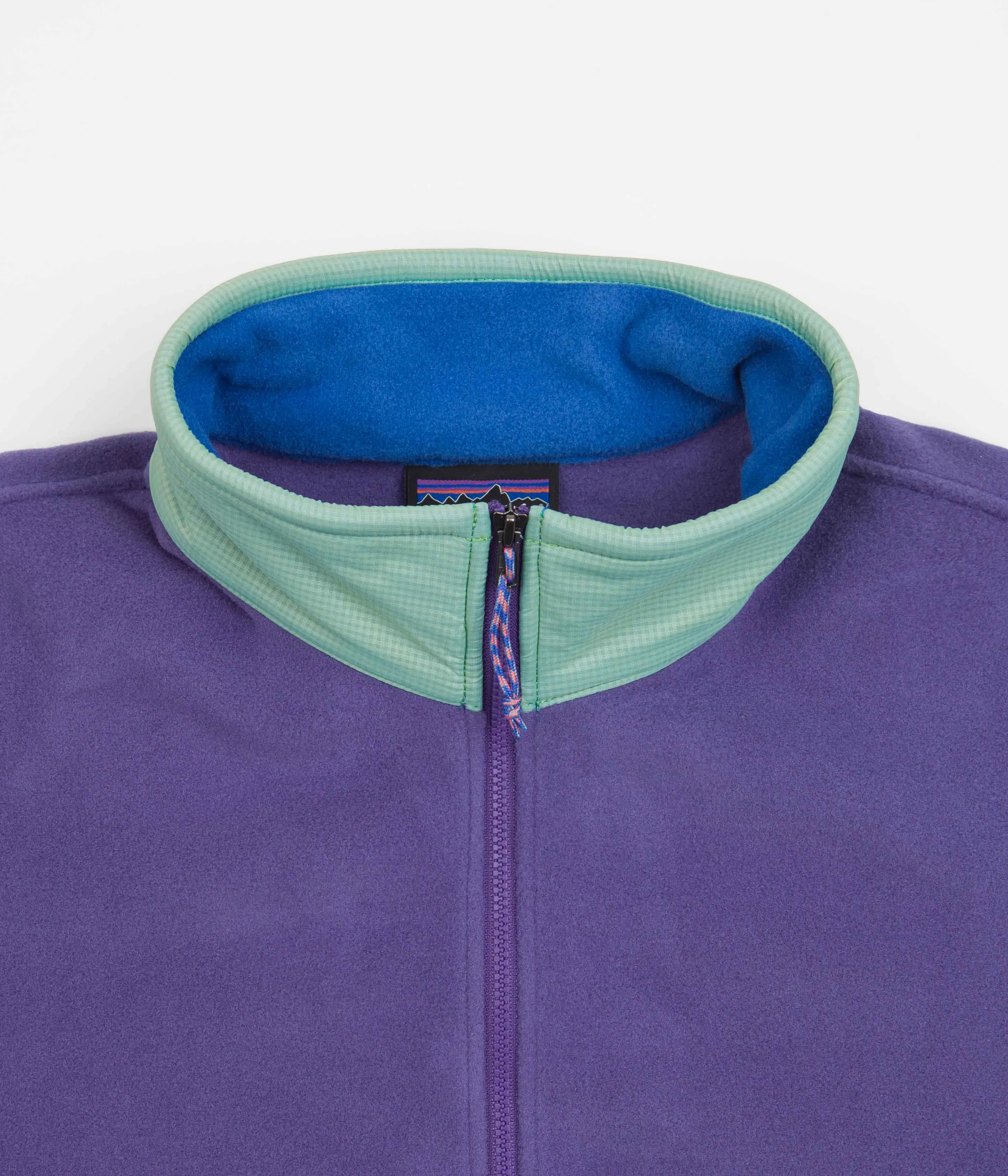 Patagonia Microdini 1/2 Zip Pullover Fleece - Bayou Blue