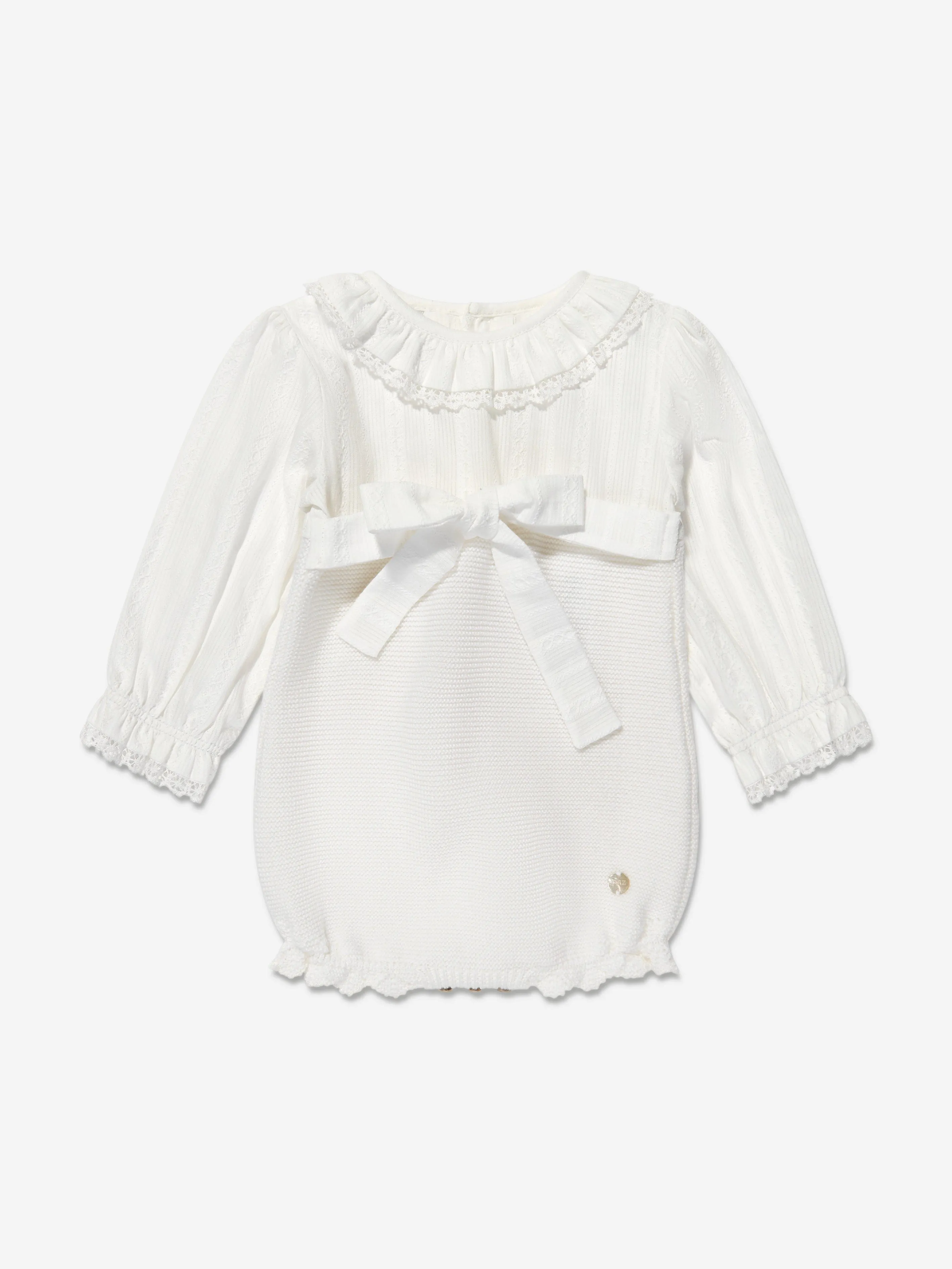 Paz Rodriguez Baby Girls Romper in Ivory