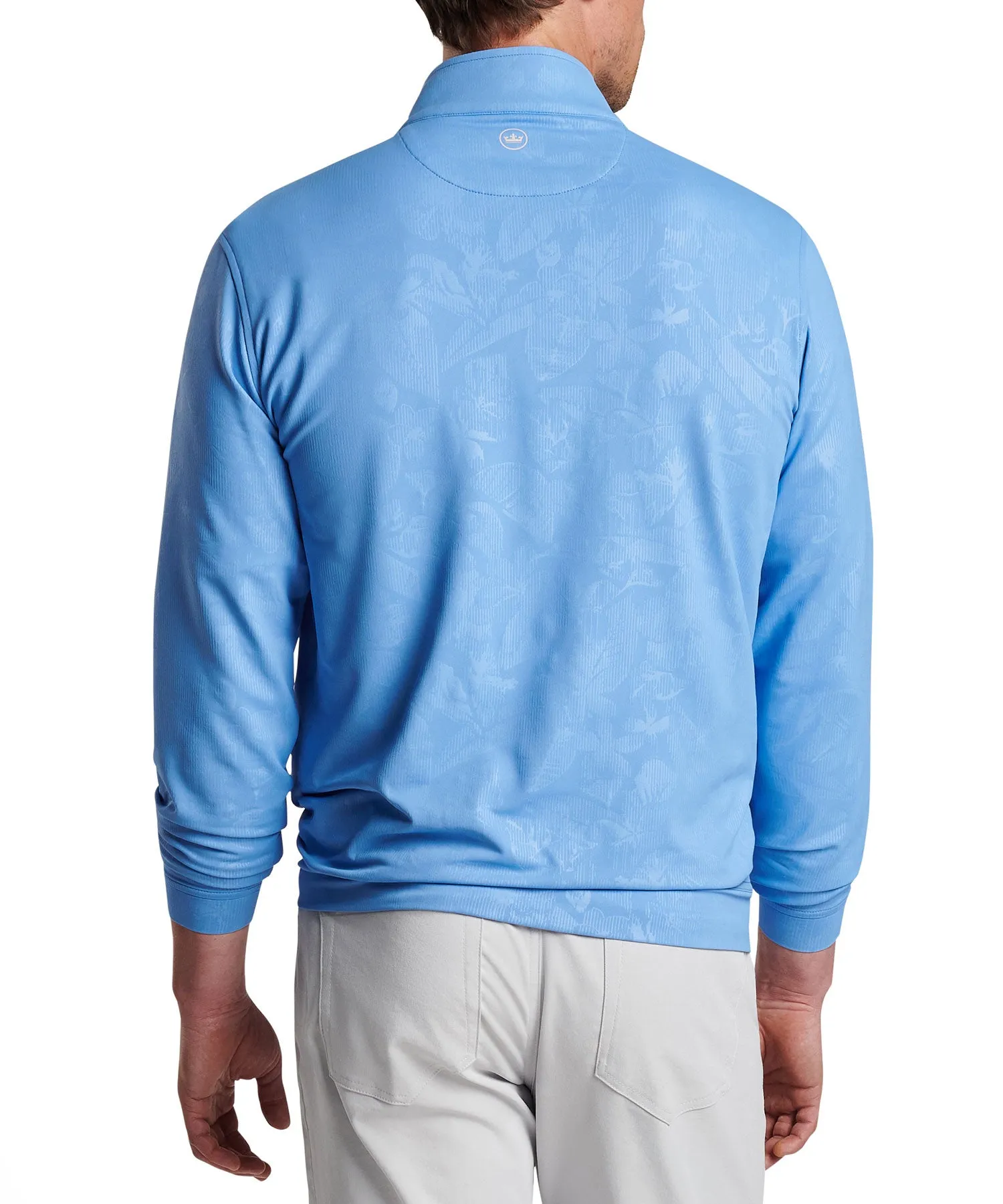 Peter Millar Floral Print Perth Quarter-Zip Pullover