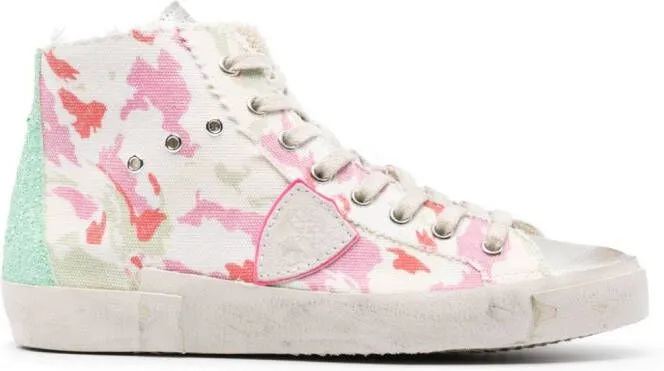 Philippe Model Paris abstract-pattern print sneakers White